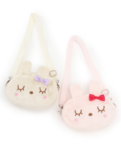 KP DECO（ケーピーデコ）の「mimiちゃん＆ココちゃん リバーシブルショルダーバッグ（ショルダーバッグ・キッズ・ピンク/オフホワイト・FREE）」の3枚目の写真