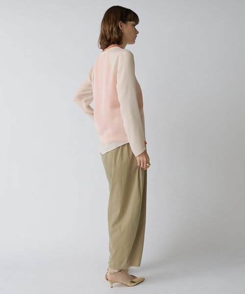 Drawing Numbers(ドローイング ナンバーズ)の「【Drawing Numbers】トリアセポリシースルーブラウス(シャツ/ブラウス・レディース・グレイッシュベージュ/アイボリー/ブラック・38)」の17枚目の写真