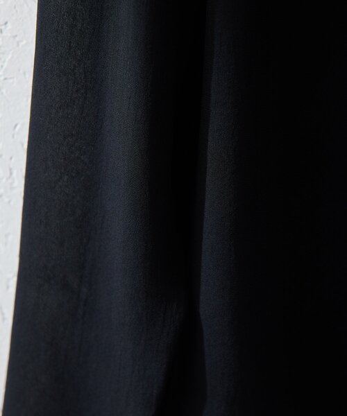 Drawing Numbers（ドローイング ナンバーズ）の「【Drawing Numbers】トリアセポリシースルーブラウス（シャツ/ブラウス・レディース・ブラック/アイボリー/グレイッシュベージュ・38）」の4枚目の写真