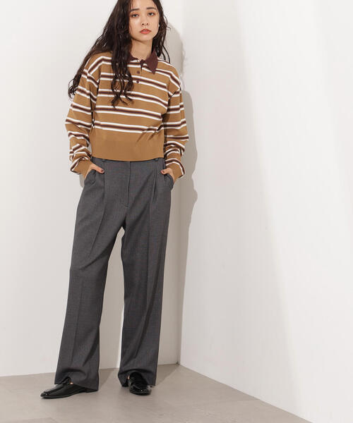 N.(N. Natural Beauty Basic)(エヌエヌナチュラルビューティーベーシック)の「ラガーニット(ニット/セーター・レディース・ボルドー/ブラウン/ブルー・MEDIUM)」の8枚目の写真