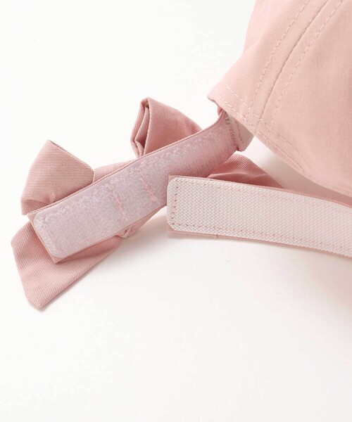 SLAP SLIP(スラップスリップ)の「後ろリボンフェミニンモチーフ刺しゅうキャップ(52~54cm)(キャップ・キッズ・ピンク/オフホワイト・S/M)」の12枚目の写真