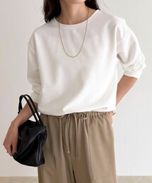 fredy emue | 【大人の優秀ブラウスT】ジョーゼットブラウスTシャツ(Tシャツ/カットソー)