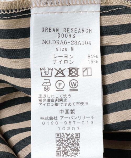 URBAN RESEARCH DOORS（アーバンリサーチドアーズ）の「ストライプオーバーシャツ（シャツ/ブラウス・レディース・バーガンディー/チャコールグレー・MEDIUM）」の16枚目の写真