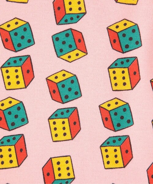 BOBO CHOSES（ボボショーズ）の「総柄Dices長袖Ｔシャツ【キッズ】（Tシャツ/カットソー・キッズ・ピンク・100/110/120）」の2枚目の写真