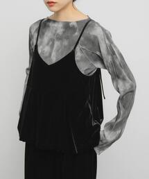 KBF | マーブルメローデザイントップス(Tシャツ/カットソー)