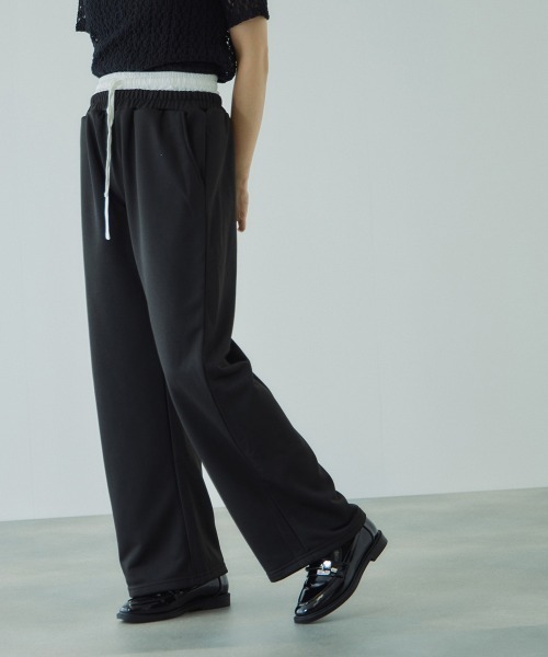 VICKY（ビッキー）の「ハイショクドッキングスウェットパンツ≪手洗い可能≫（スウェットパンツ・レディース・ブラック/ネイビー/ライトグレー・M）」の9枚目の写真