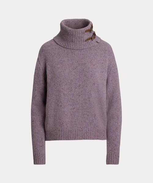 新品未使用　ラルフローレン　ブラックレーベル　淡いグレーハイネックウールセーター 新品未使用 ラルフローレン ブラックレーベル 淡いグレー