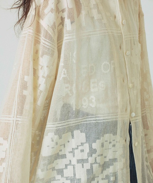 ROSE BUD(ローズバッド)の「ORIGINAL LACE SHIRT(シャツ/ブラウス・レディース・ブラック/オフホワイト・ONE SIZE)」の15枚目の写真
