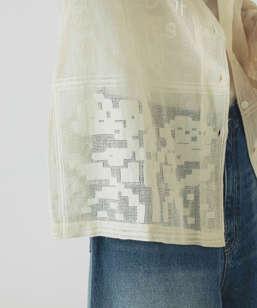 ROSE BUD(ローズバッド)の「ORIGINAL LACE SHIRT(シャツ/ブラウス・レディース・ブラック/オフホワイト・ONE SIZE)」の18枚目の写真