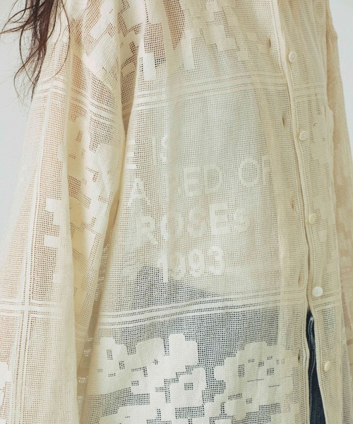 ROSE BUD(ローズバッド)の「ORIGINAL LACE SHIRT(シャツ/ブラウス・レディース・ブラック/オフホワイト・ONE SIZE)」の19枚目の写真