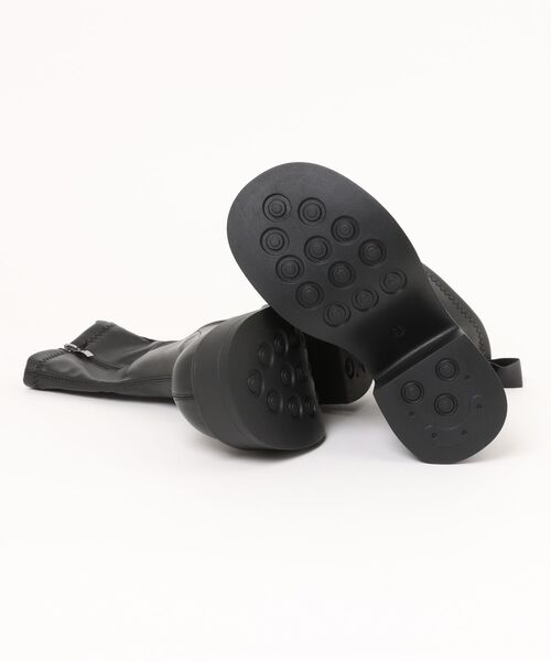 SANSeLF(サンセルフ)の「【SANSeLF】 ショートブーツ 厚底チャンキーヒール サイドジップ sas25a022(ブーツ・レディース・ブラック・39/38/37/36)」の17枚目の写真