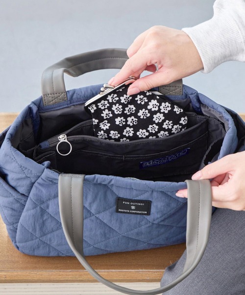 ROOTOTE(ルートート)の「ルートート / LT.デリ.パルーティ.キルト-D(トートバッグ・レディース・ブラック/アイボリー/ブルー/レッド・FREE)」の15枚目の写真