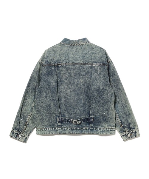 BEAMS HEART（ビームスハート）の「GMS ペイント デニム ジャケット（デニムジャケット・メンズ・インディゴブルー/ブラック・LARGE/MEDIUM/SMALL）」の12枚目の写真