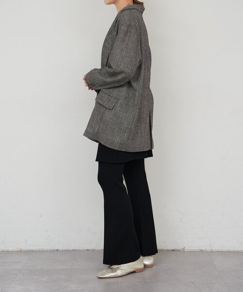 SHENERY（シーナリー）の「ニットレイヤードパンツ（その他パンツ・レディース・ブラック/グレー・FREE）」の8枚目の写真