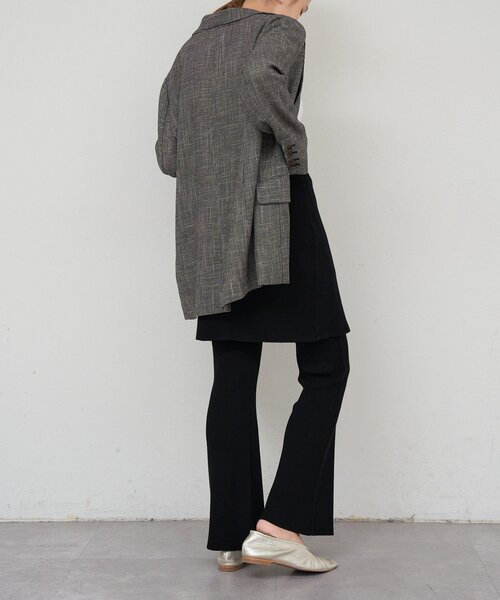 SHENERY（シーナリー）の「ニットレイヤードパンツ（その他パンツ・レディース・ブラック/グレー・FREE）」の9枚目の写真