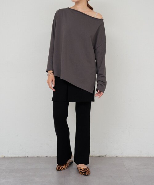 SHENERY（シーナリー）の「ニットレイヤードパンツ（その他パンツ・レディース・ブラック/グレー・FREE）」の13枚目の写真