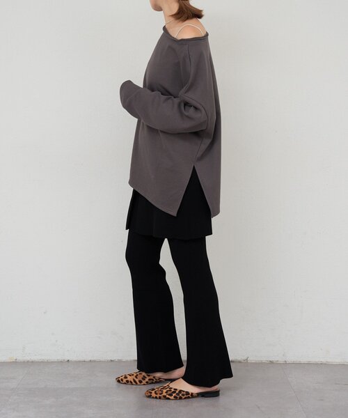 SHENERY（シーナリー）の「ニットレイヤードパンツ（その他パンツ・レディース・ブラック/グレー・FREE）」の14枚目の写真