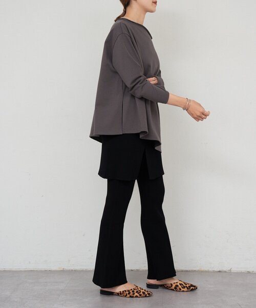 SHENERY（シーナリー）の「ニットレイヤードパンツ（その他パンツ・レディース・ブラック/グレー・FREE）」の16枚目の写真