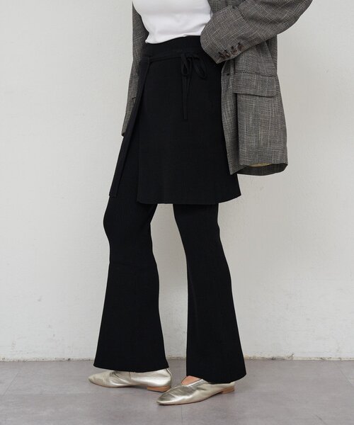 SHENERY（シーナリー）の「ニットレイヤードパンツ（その他パンツ・レディース・ブラック/グレー・FREE）」の19枚目の写真