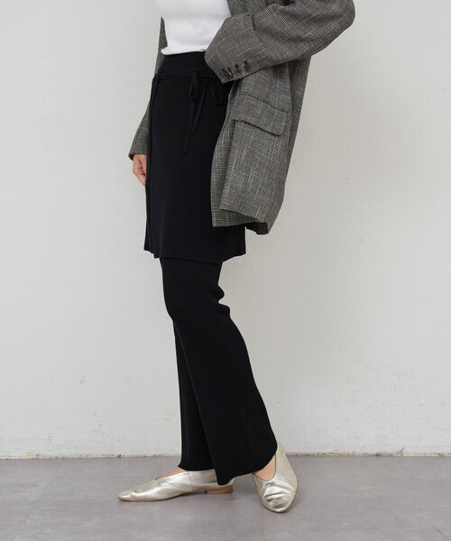 SHENERY（シーナリー）の「ニットレイヤードパンツ（その他パンツ・レディース・ブラック/グレー・FREE）」の20枚目の写真