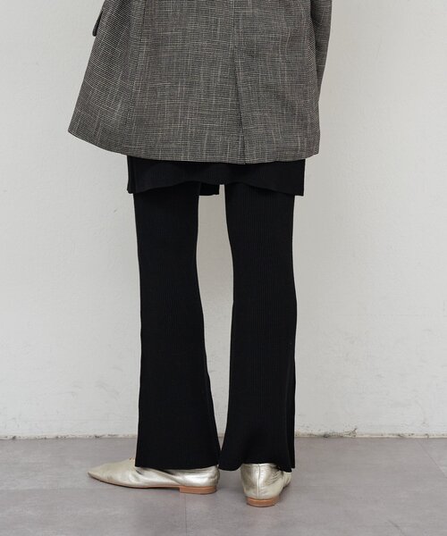 SHENERY（シーナリー）の「ニットレイヤードパンツ（その他パンツ・レディース・ブラック/グレー・FREE）」の21枚目の写真