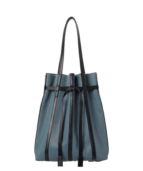 HIROKO HAYASHI(ヒロコハヤシ)の「PANIER(パニエ)トートバッグM(トートバッグ・レディース・ブラック/オフホワイト/ベージュ系4/ブルー系4・00)」の4枚目の写真