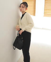 ◇シャギーカーデセットニットワンピース