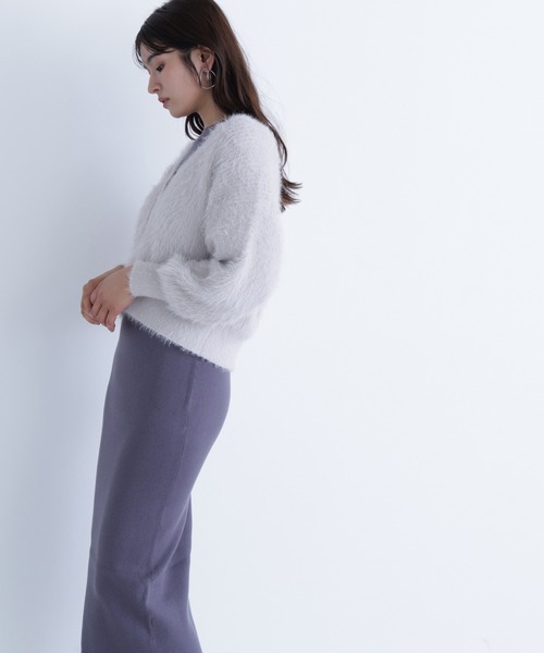 NATURAL BEAUTY BASIC（ナチュラルビューティーベーシック）の「◇シャギーカーデセットニットワンピース（ワンピース・レディース・グレー系その他/ブラック系その他/ブラウン・P/S/MEDIUM）」の22枚目の写真