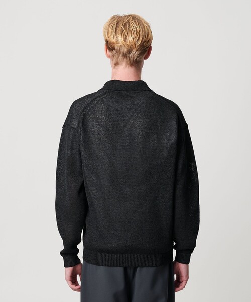 BEAUTY&YOUTH UNITED ARROWS(ビューティーアンドユースユナイテッドアローズ)の「ペイパー アゼ スキッパー ニット(ニット/セーター・メンズ・ブラック/ロイヤルブルー・L/M/S/XL)」の15枚目の写真