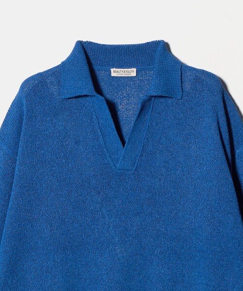 BEAUTY&YOUTH UNITED ARROWS(ビューティーアンドユースユナイテッドアローズ)の「ペイパー アゼ スキッパー ニット(ニット/セーター・メンズ・ブラック/ロイヤルブルー・L/M/S/XL)」の18枚目の写真