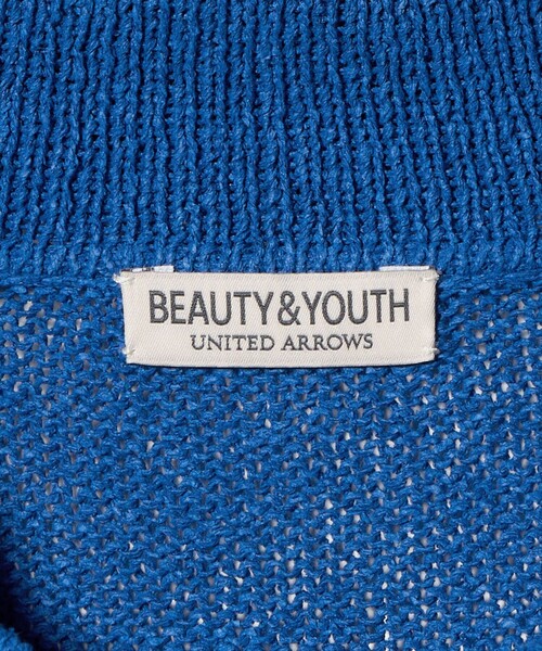 BEAUTY&YOUTH UNITED ARROWS(ビューティーアンドユースユナイテッドアローズ)の「ペイパー アゼ スキッパー ニット(ニット/セーター・メンズ・ブラック/ロイヤルブルー・L/M/S/XL)」の13枚目の写真