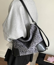 Y2Kレオパード柄2WAYショルダー＆リュック（A5収納可）