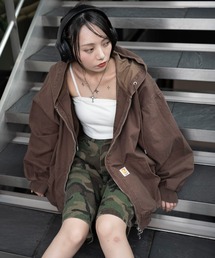 WEGO | WEGO/【25年秋冬新作】ワーカーズフードブルゾン(ブルゾン)