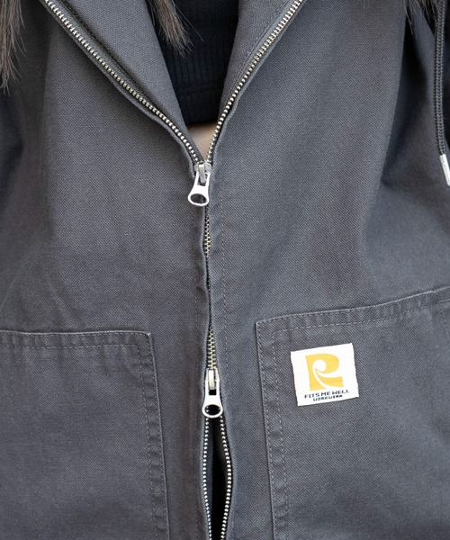 WEGO（ウィゴー）の「WEGO/【25年秋冬新作】ワーカーズフードブルゾン（ブルゾン・レディース・ブラウン/ピンク/ベージュ/チャコール/その他1・FREE）」の12枚目の写真