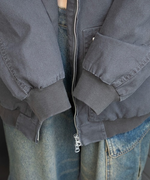 WEGO（ウィゴー）の「WEGO/【25年秋冬新作】ワーカーズフードブルゾン（ブルゾン・レディース・ブラウン/ピンク/ベージュ/チャコール/その他1・FREE）」の14枚目の写真