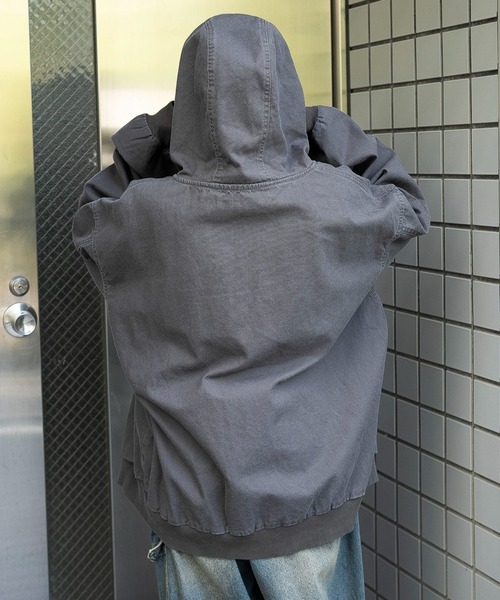 WEGO（ウィゴー）の「WEGO/【25年秋冬新作】ワーカーズフードブルゾン（ブルゾン・レディース・ブラウン/ピンク/ベージュ/チャコール/その他1・FREE）」の22枚目の写真