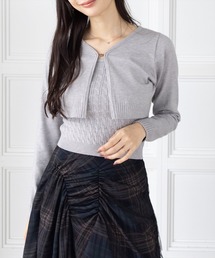 Katie neck cardigan ＆キャミソールセットアップ新品未使用 セール】Y2K ニットキャミソール&オープンカーディガンSET