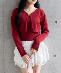 clear | ケーブルニットキャミソール＋カーディガンセット［大人 カジュアル 着回し力抜群］≪AW新作≫(カーディガン/ボレロ)