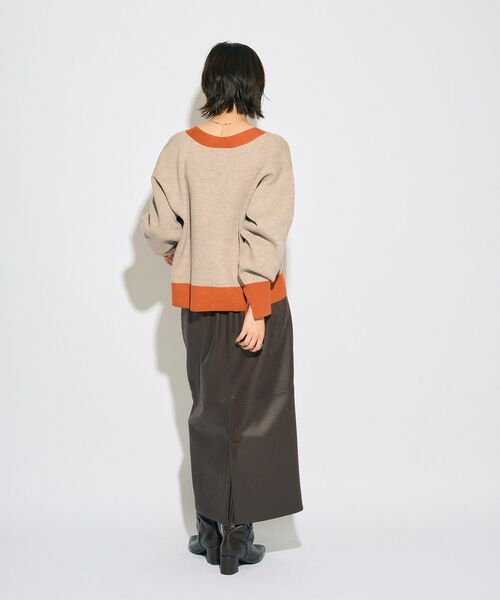 YECCA VECCA(イェッカヴェッカ)の「【archive】リバーシブルカーディガン(カーディガン/ボレロ・レディース・ベージュ/ネイビー/ブラウン・FREE)」の13枚目の写真