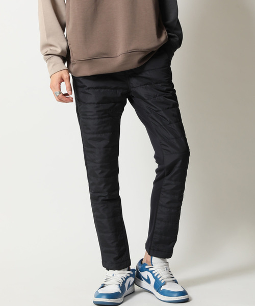 ARCADE（アーケード）の「エコダウン スキニーパンツ/表側エコダウン×裏側スウェット裏地シャギーボアフリース素材（スウェットパンツ・メンズ・ブラック/グレイッシュベージュ/ネイビー・M/L/LL）」の21枚目の写真