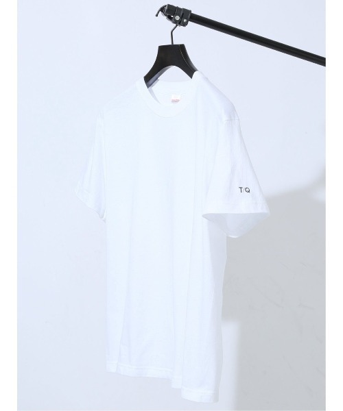 TAKA-Q(タカキュー)の「【綿100% ユナイテッドアスレ】タカキュー TQロゴ クルー 半袖 Tシャツ(Tシャツ/カットソー・メンズ・ホワイト・MEDIUM/LARGE)」の1枚目の写真