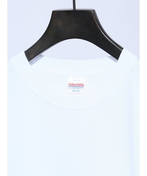 TAKA-Q(タカキュー)の「【綿100% ユナイテッドアスレ】タカキュー TQロゴ クルー 半袖 Tシャツ(Tシャツ/カットソー・メンズ・ホワイト・MEDIUM/LARGE)」の6枚目の写真