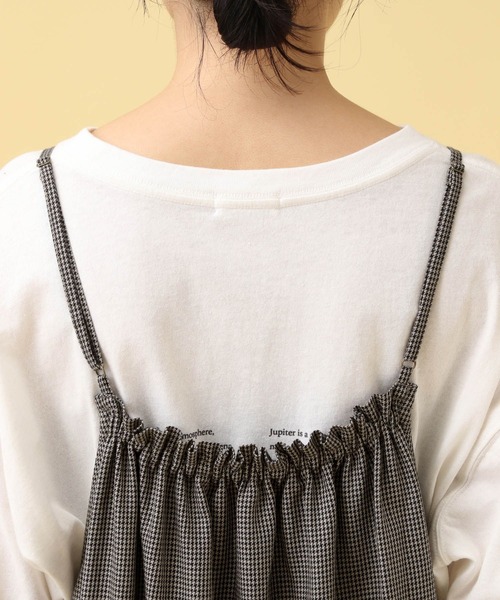 LEPSIM（レプシィム）の「【産前・産後対応】マタニティ／ギャザーキャミワンピース　579693（マタニティウェア/グッズ・レディース・ブラウン系その他/ブルー系その他/ブラック・FREE）」の21枚目の写真