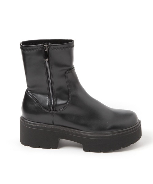 LAKOLE（ラコレ）の「タンクソールストレッチブーツ / 581080（ブーツ・レディース・ブラック/ブラウン・LARGE/MEDIUM）」の4枚目の写真