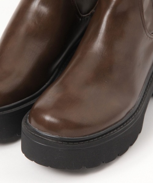 LAKOLE（ラコレ）の「タンクソールストレッチブーツ / 581080（ブーツ・レディース・ブラック/ブラウン・LARGE/MEDIUM）」の6枚目の写真