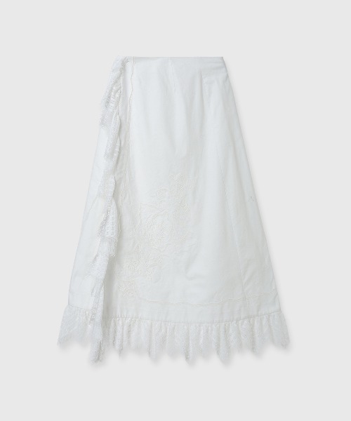 CREDONA（クレドナ）の「VENEZIA LACE SKIRT/ヴェネツィアレーススカート（スカート・レディース・ネイビー/ホワイト・FREE）」の13枚目の写真