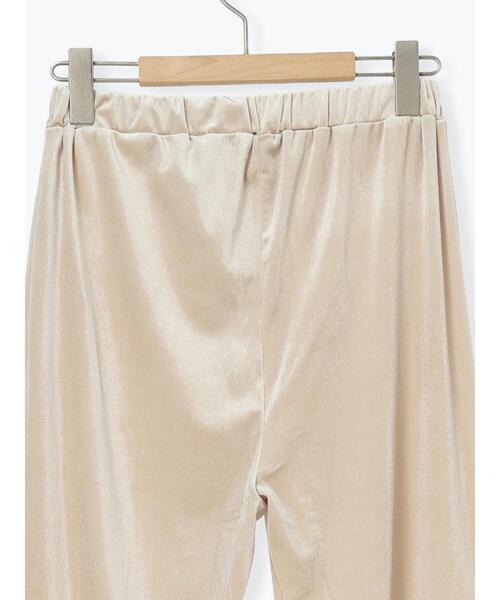 ehka sopo（エヘカソポ）の「ベロアフレアパンツ（その他パンツ・レディース・ブラック/ブラウン/ベージュ・F）」の5枚目の写真