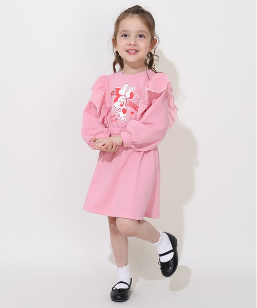 Disney（ディズニー）の「ディズニー ミニーフリルラメワンピース 0868K（ワンピース・キッズ・イエロー/ピンク・120cm/130cm/80ｃｍ/90cm/110cm/100cm）」の11枚目の写真