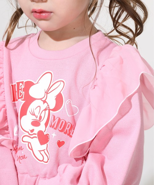 Disney（ディズニー）の「ディズニー ミニーフリルラメワンピース 0868K（ワンピース・キッズ・イエロー/ピンク・120cm/130cm/80ｃｍ/90cm/110cm/100cm）」の5枚目の写真