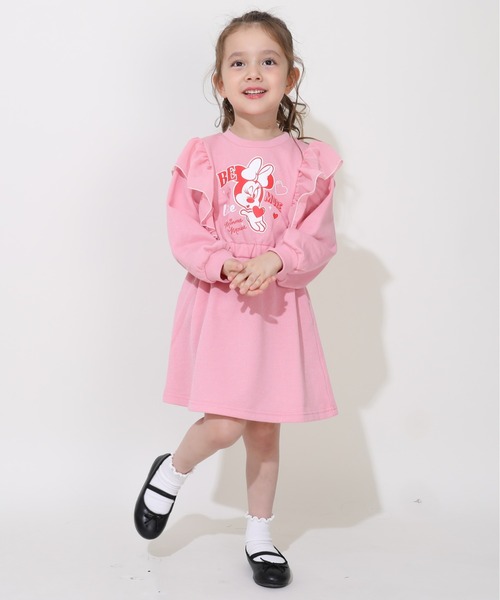 Disney（ディズニー）の「ディズニー ミニーフリルラメワンピース 0868K（ワンピース・キッズ・イエロー/ピンク・120cm/130cm/80ｃｍ/90cm/110cm/100cm）」の7枚目の写真